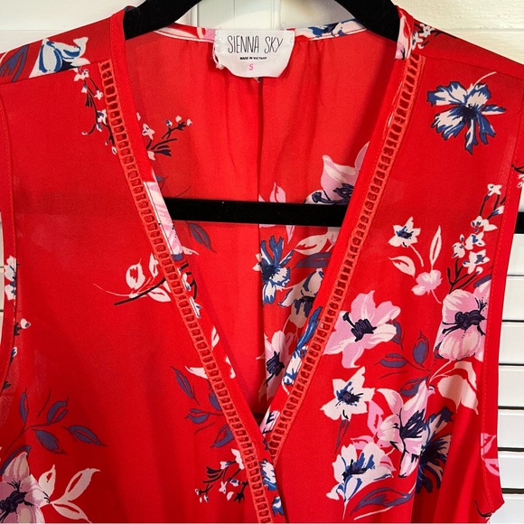 Sienna Sky Faux Wrap Floral Tank Top - Picture 7 of 9